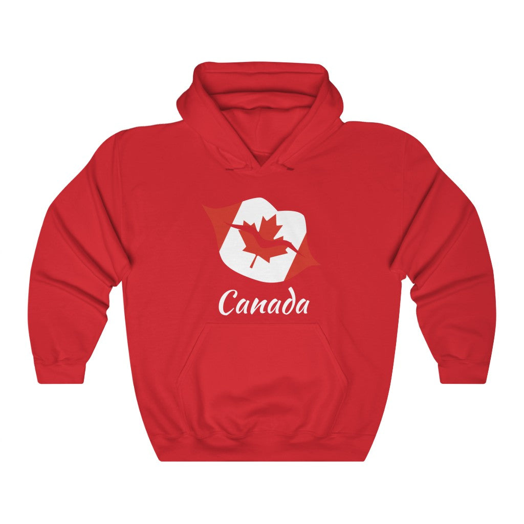 Canada Lips Flag Hoodie Sweatshirt 2 - Unisex