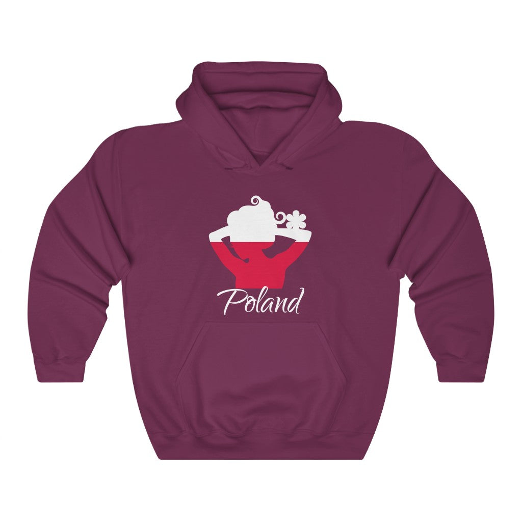 Poland Lady Flag Hoodie Sweatshirt 2 - Unisex