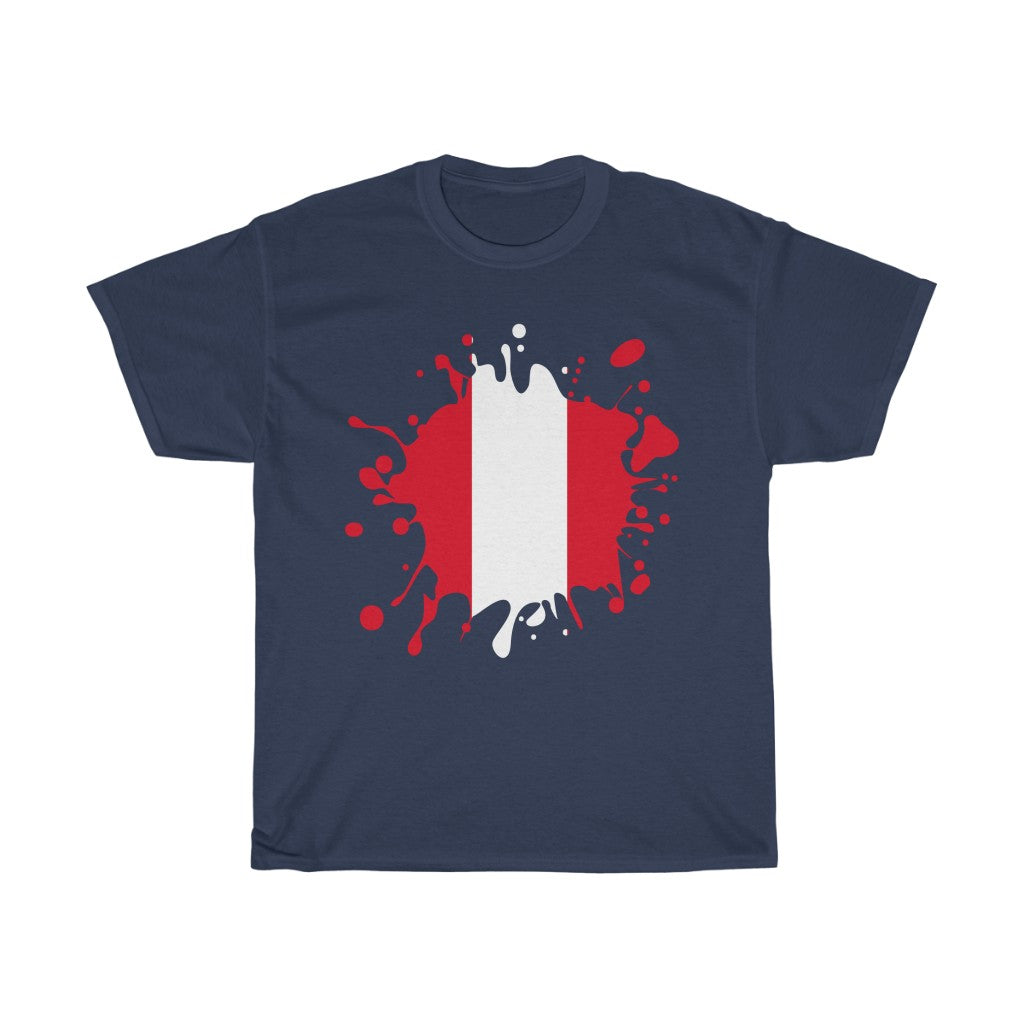 Peru Splat Flag Standard Tee - Unisex