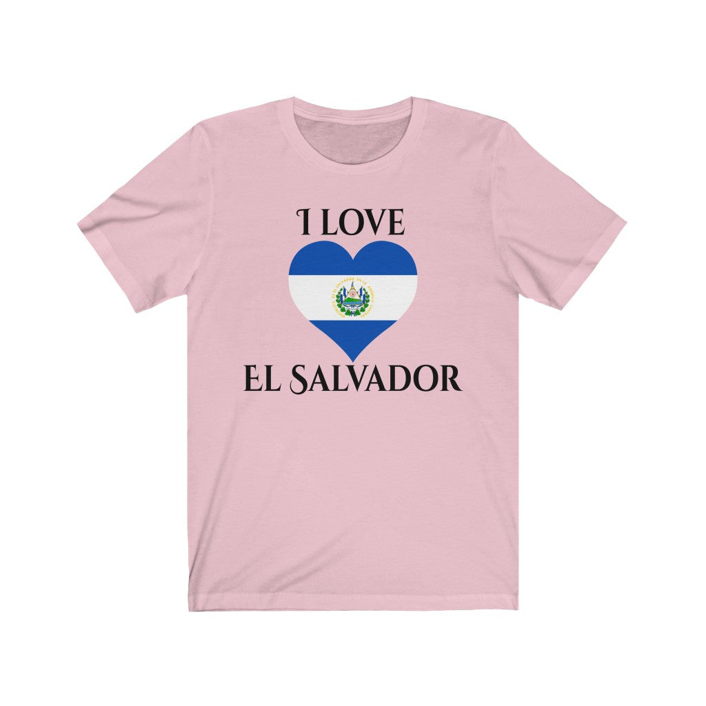 El Salvador Heart Flag Premium Tee 1 - Unisex