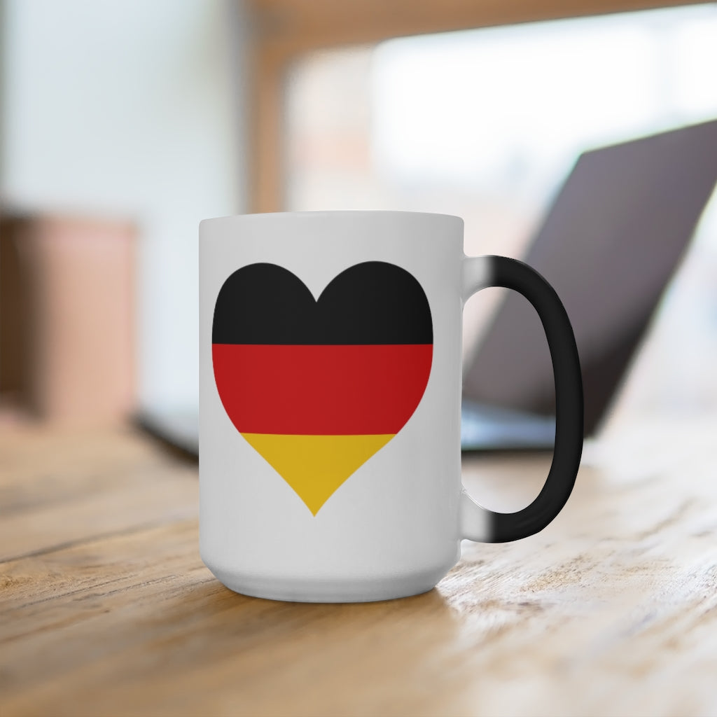 Germany Heart Color Changing Mug