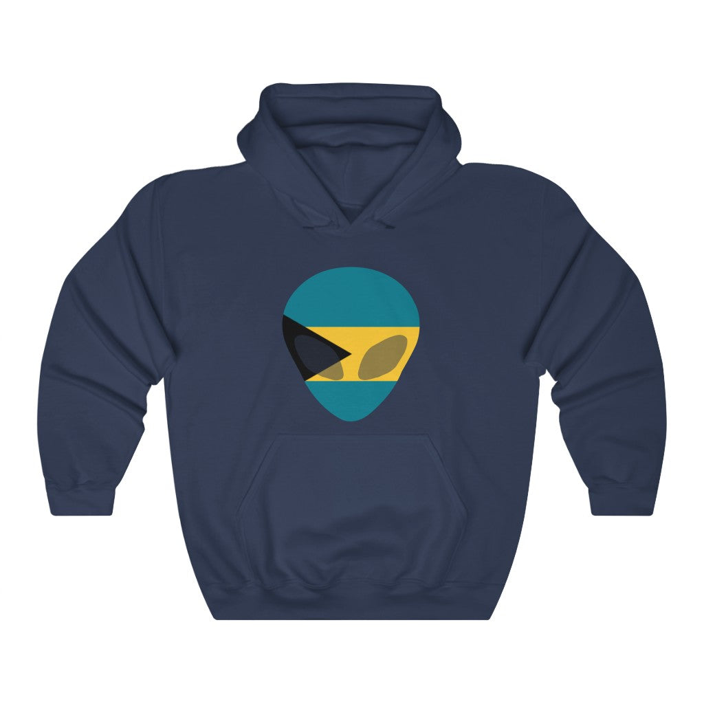 Bahamas Alien Flag Hoodie Sweatshirt - Unisex