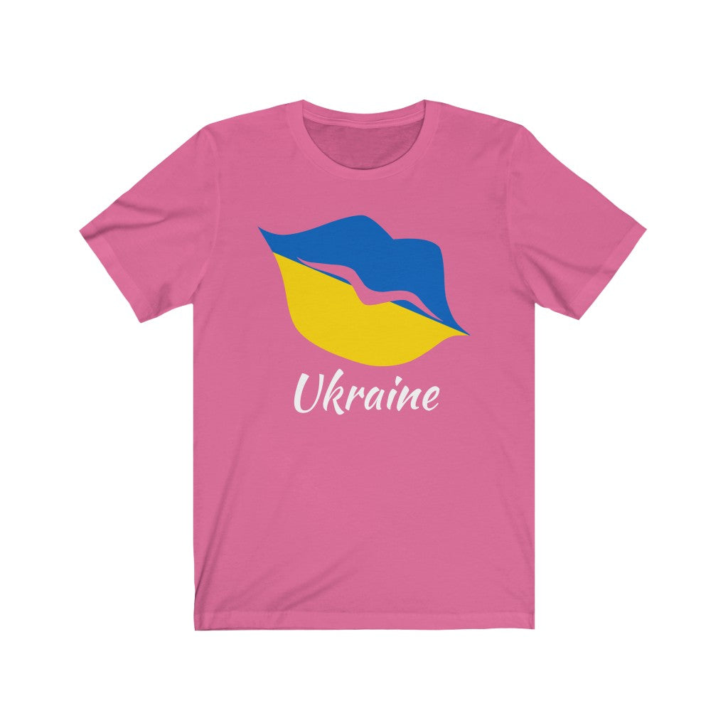 Ukraine Lips Flag Premium Tee 2 - Unisex