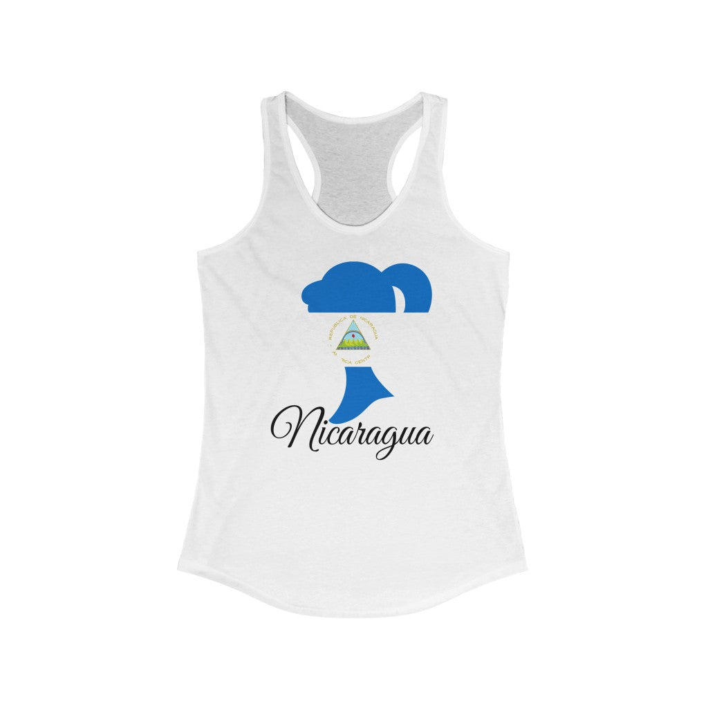 Nicaragua Girl Flag Tank 1 - Women