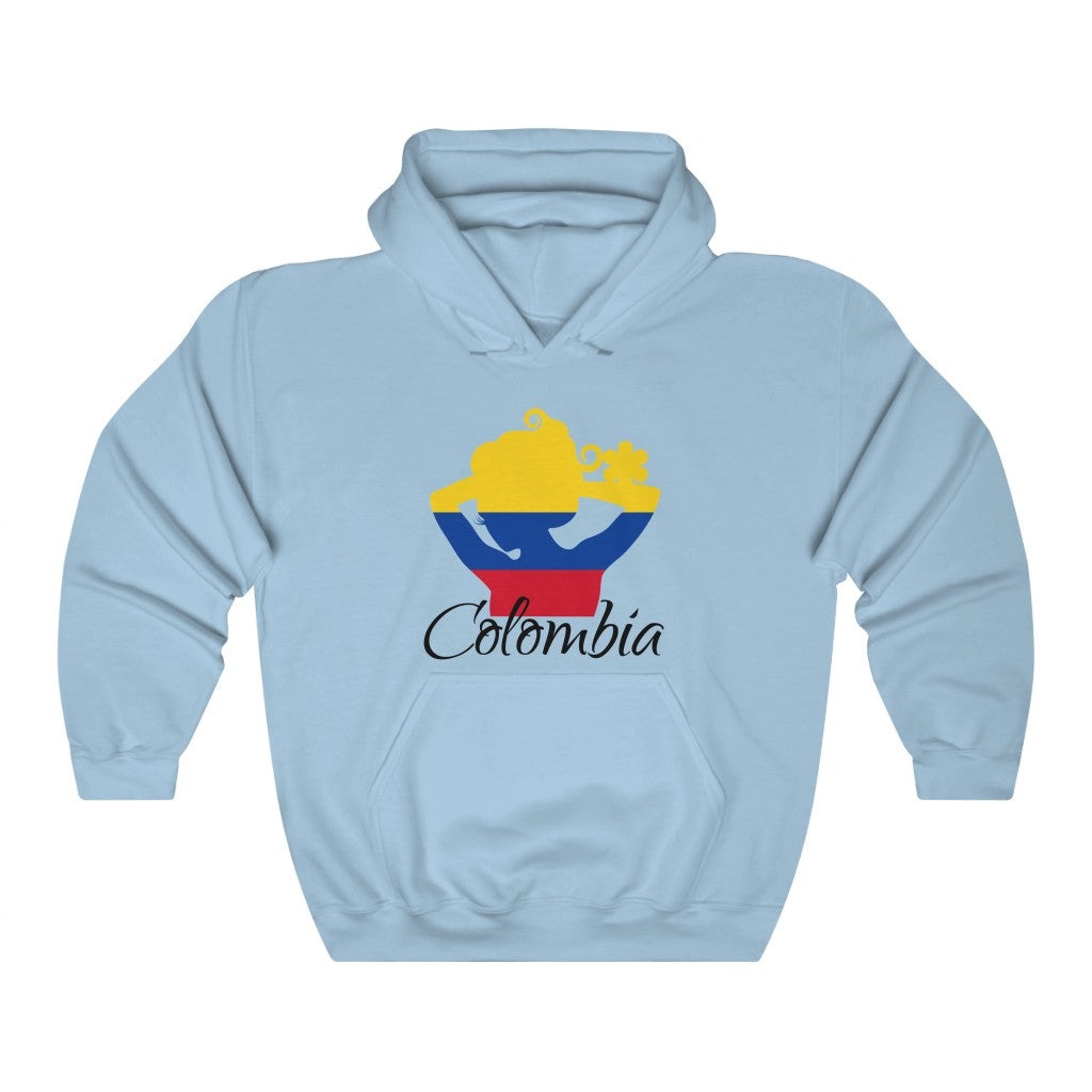 Colombia Lady Flag Hoodie Sweatshirt 1 - Unisex