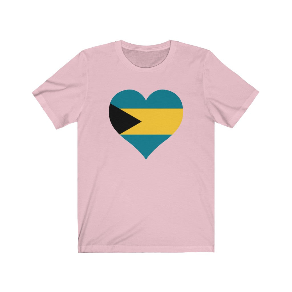 Bahamas Heart Flag Premium Tee - Unisex