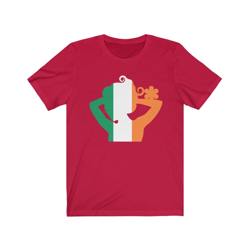 Ireland Lady Flag Premium Tee - Unisex