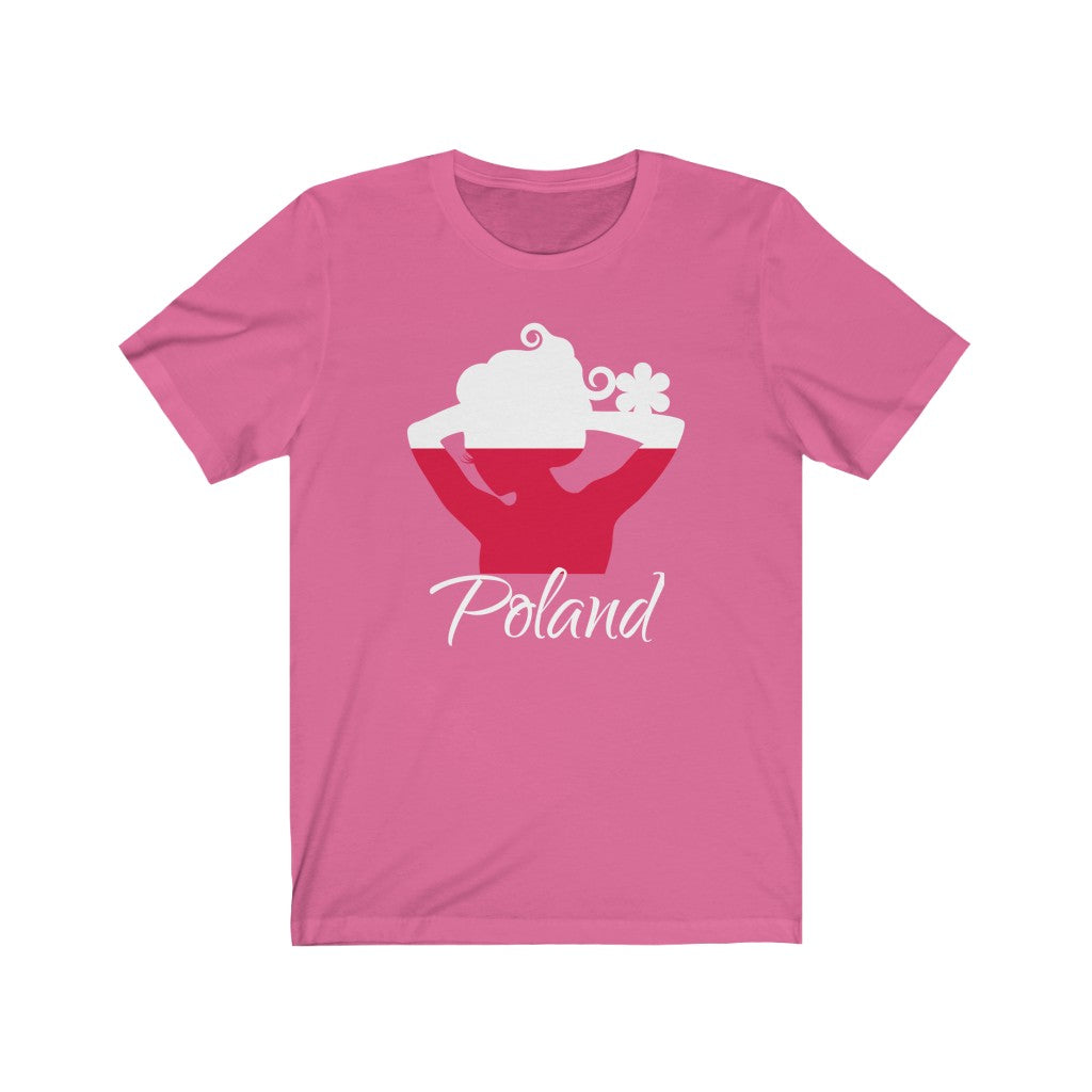 Poland Lady Flag Premium Tee 2 - Unisex