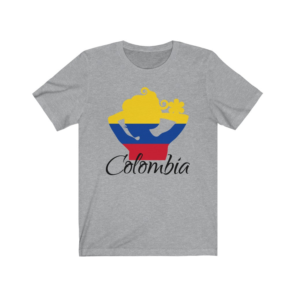 Colombia Lady Flag Premium Tee 1 - Unisex