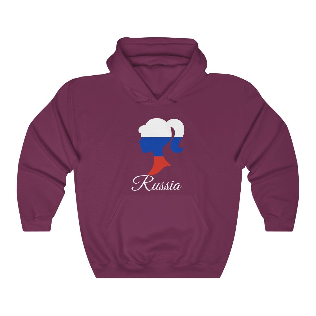 Russia Girl Flag Hoodie Sweatshirt 2 - Unisex