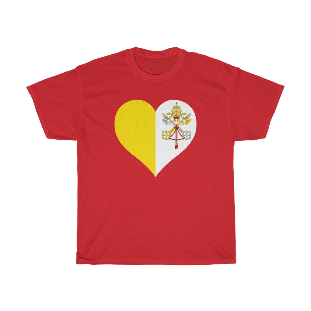 Holy See Heart Flag Standard Tee - Unisex