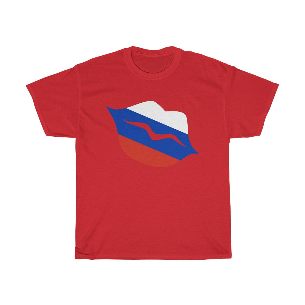 Russia Lips Flag Standard Tee - Unisex