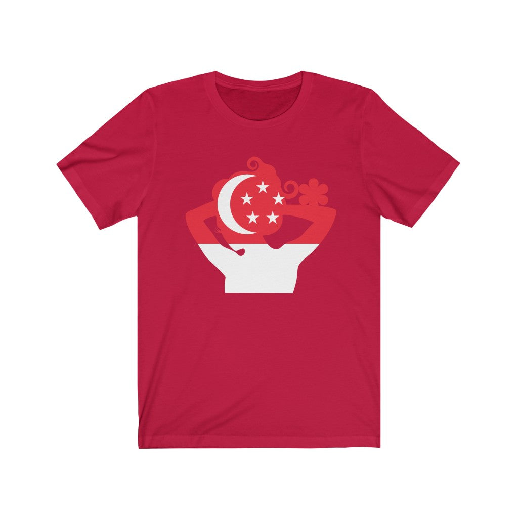 Singapore Lady Flag Premium Tee - Unisex