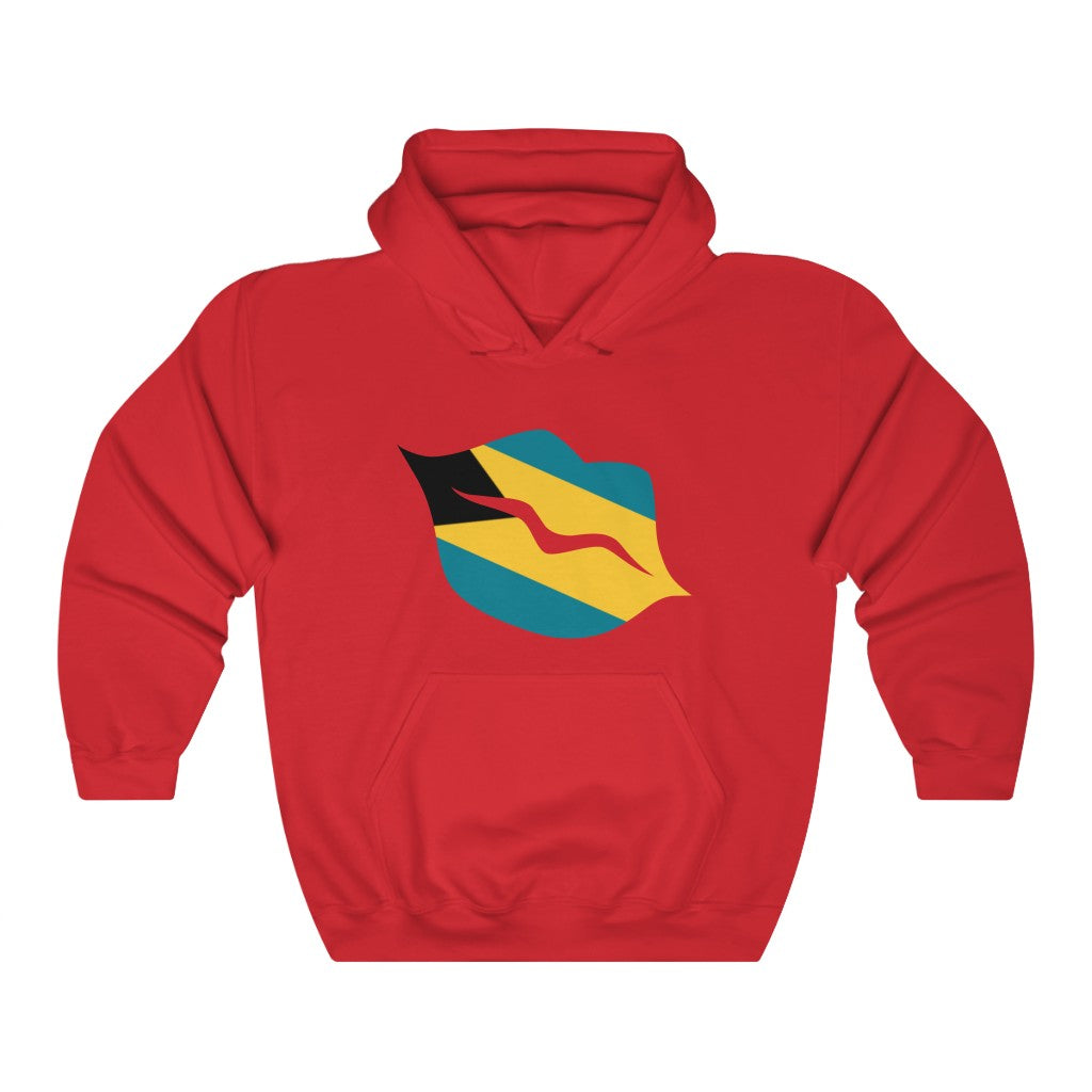 Bahamas Lips Flag Hoodie Sweatshirt - Unisex