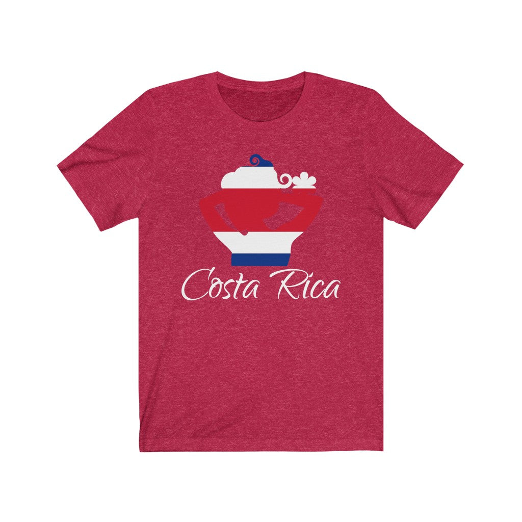 Costa Rica Lady Flag Premium Tee 2 - Unisex