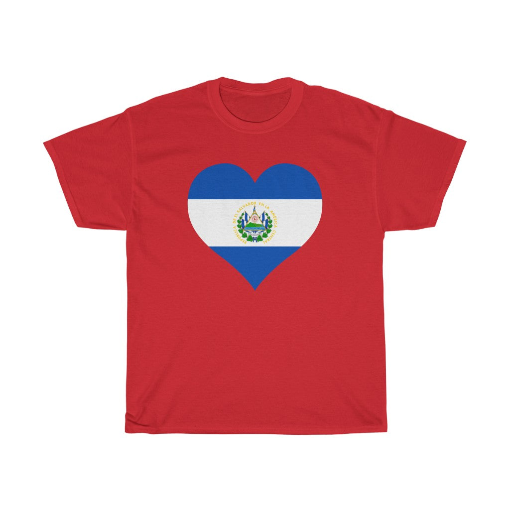 El Salvador Heart Flag Standard Tee - Unisex