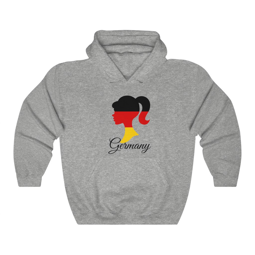 Germany Girl Flag Hoodie Sweatshirt 1 - Unisex