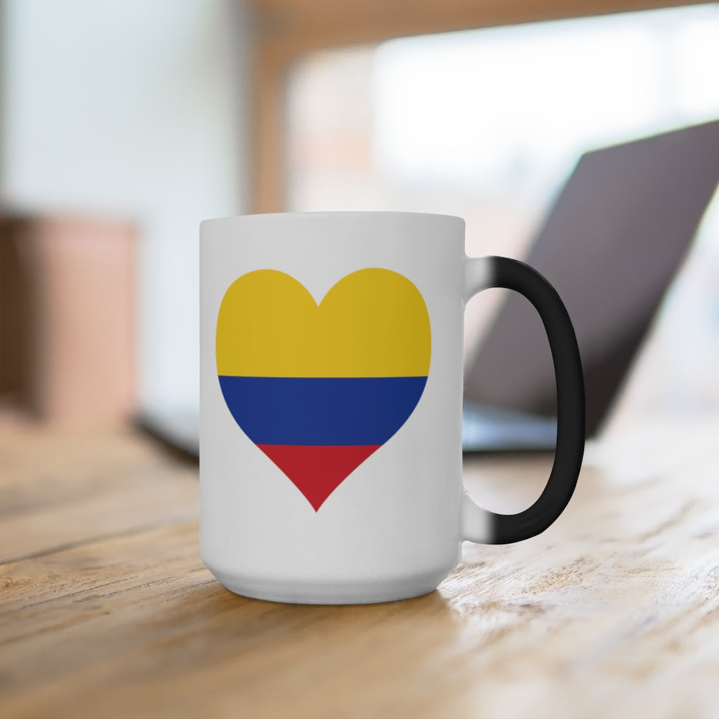 Colombia Heart Color Changing Mug