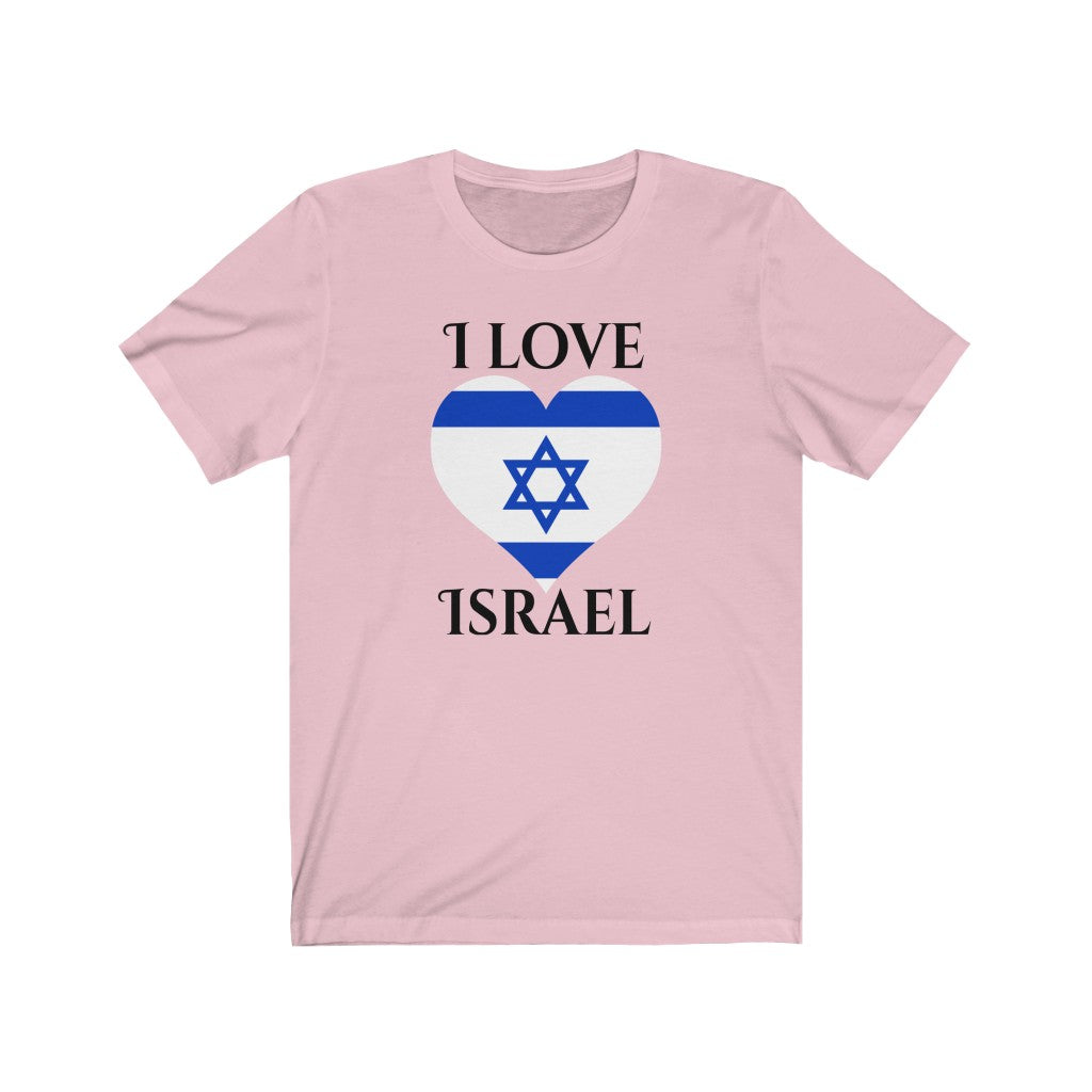 Israel Heart Flag Premium Tee 1 - Unisex