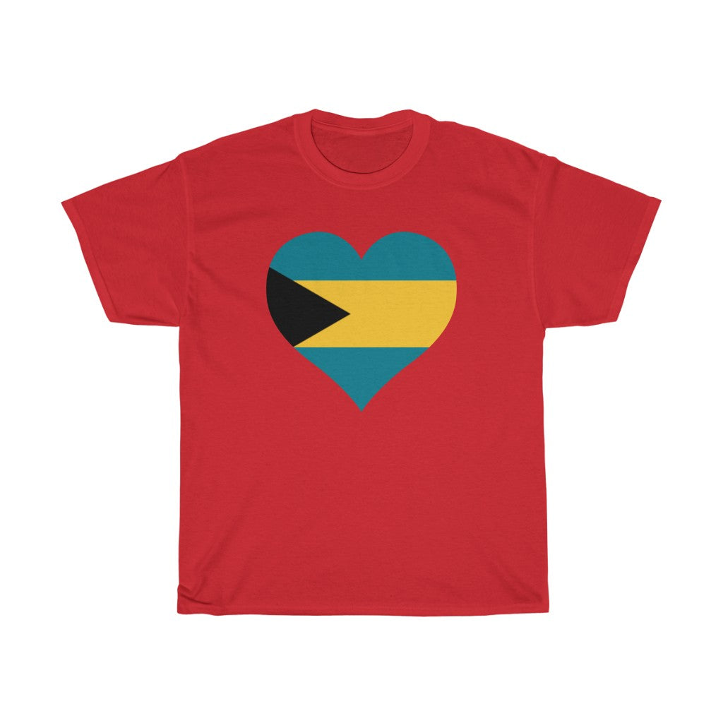 Bahamas Heart Flag Standard Tee - Unisex