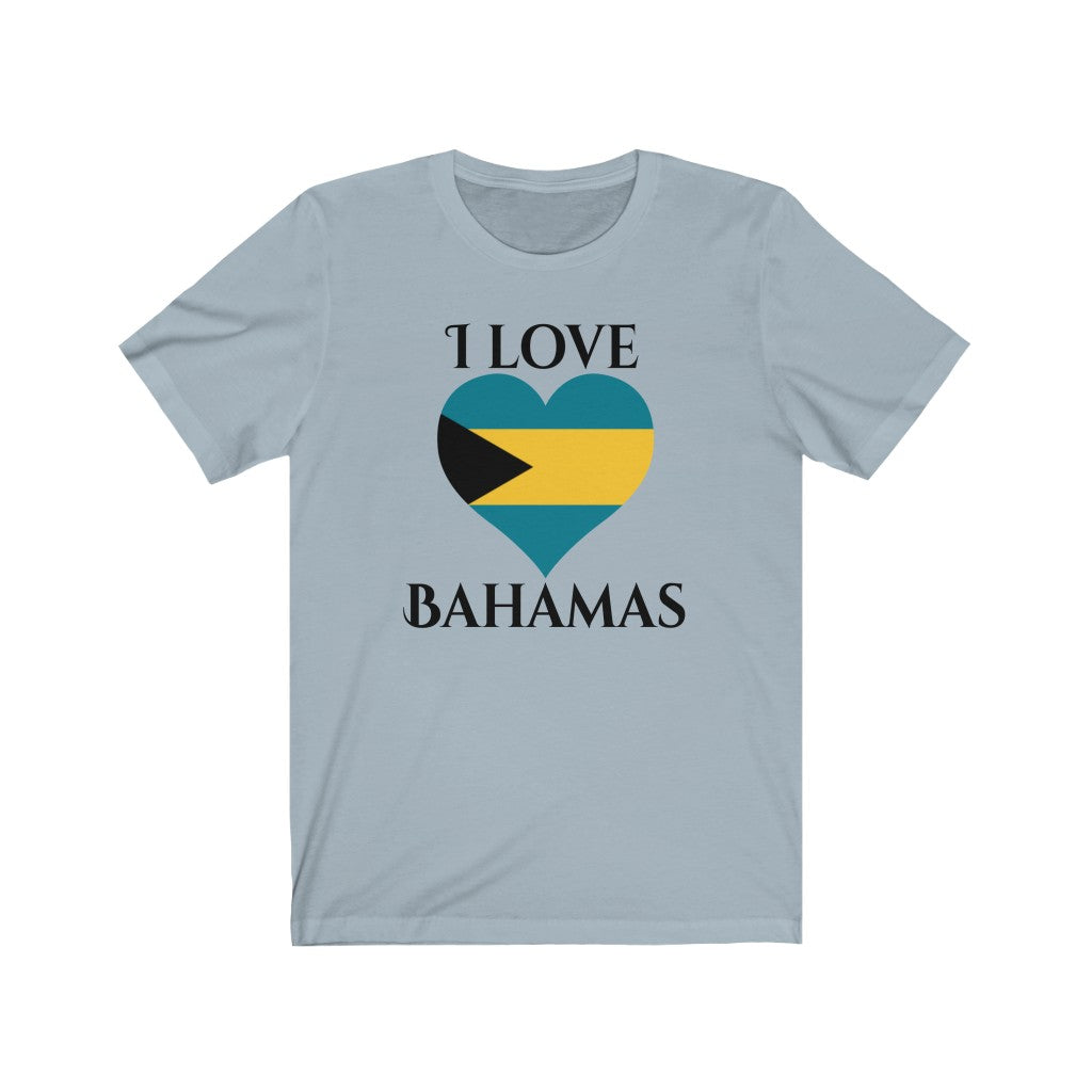 Bahamas Heart Flag Premium Tee 1 - Unisex