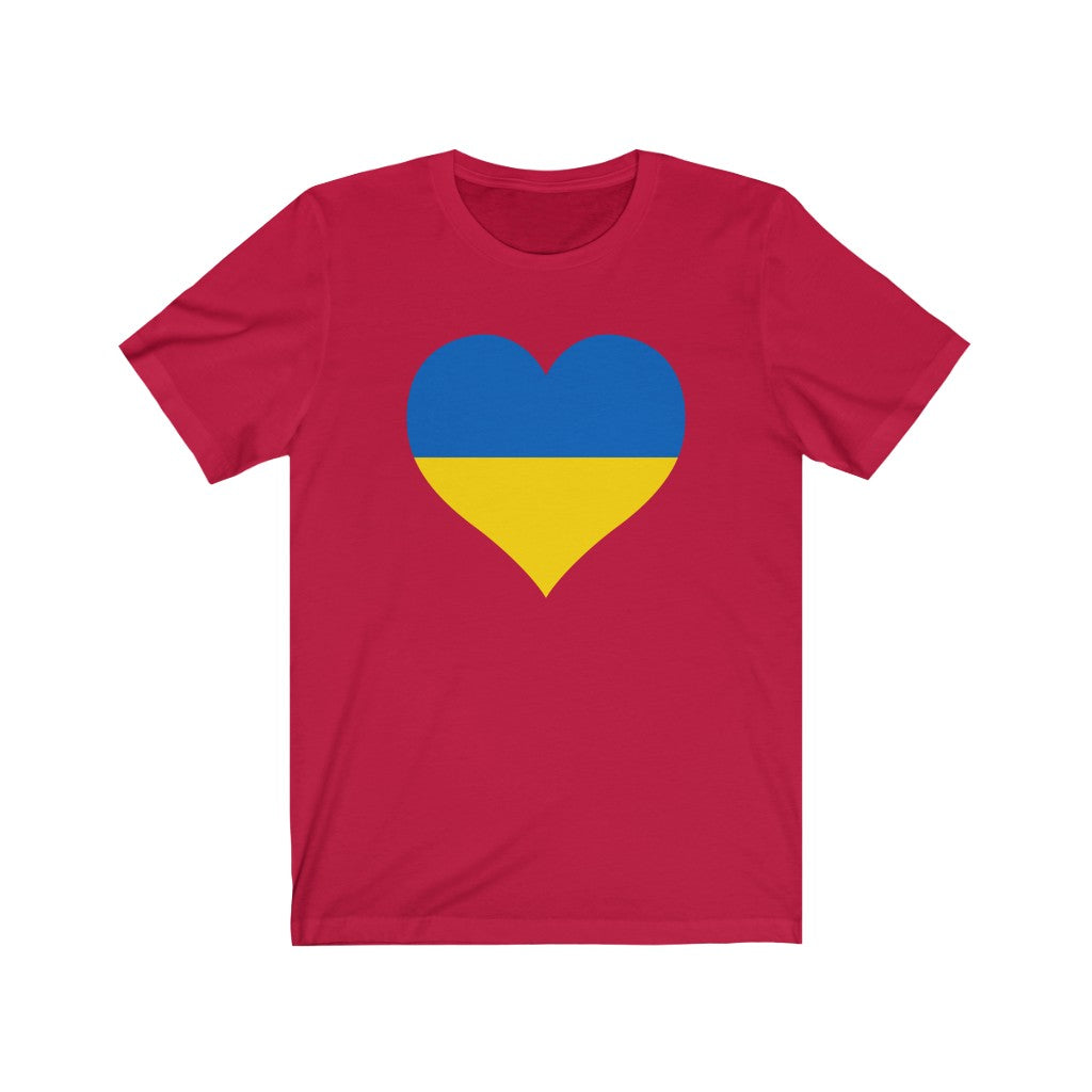 Ukraine Heart Flag Premium Tee - Unisex