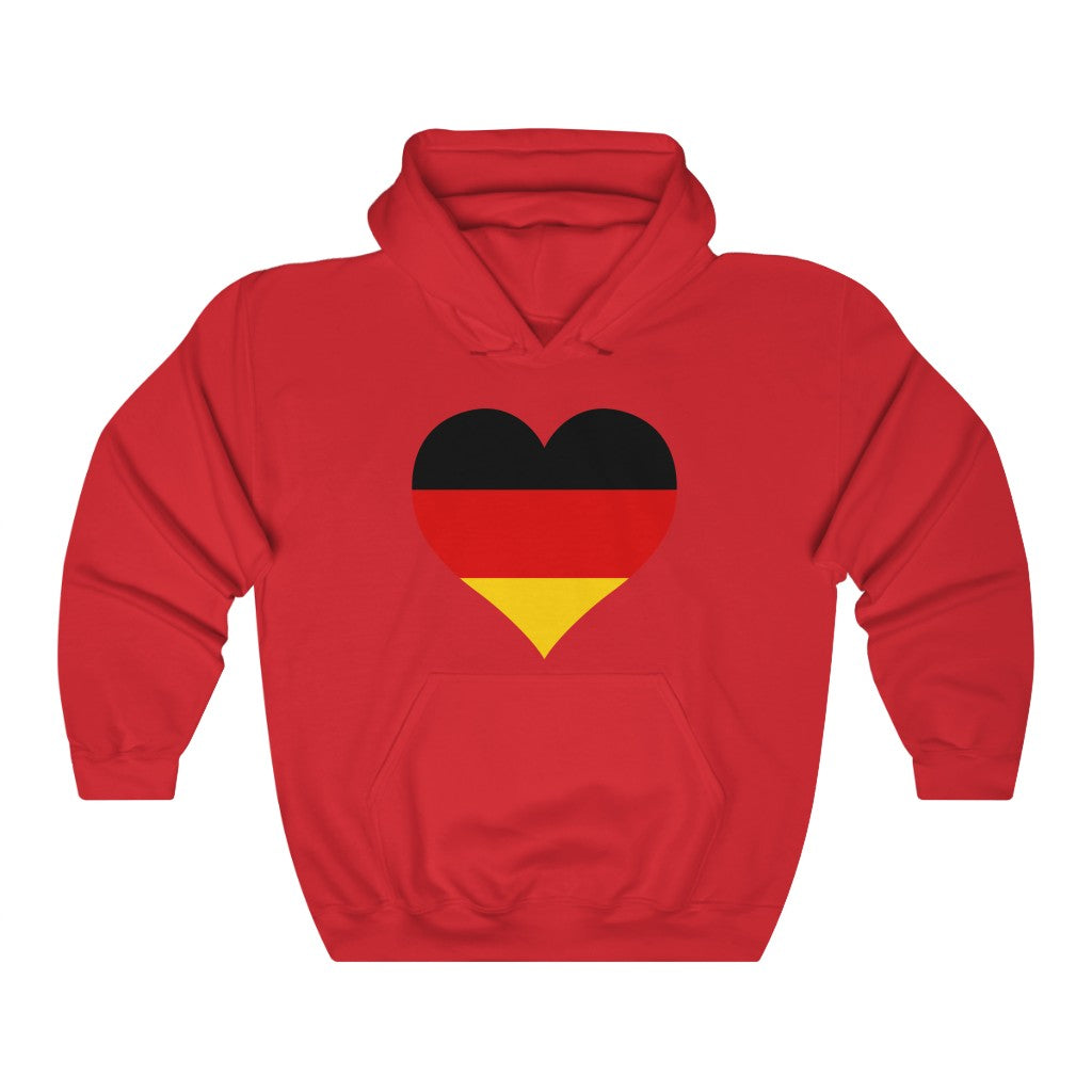 Germany Heart Flag Hoodie Sweatshirt - Unisex