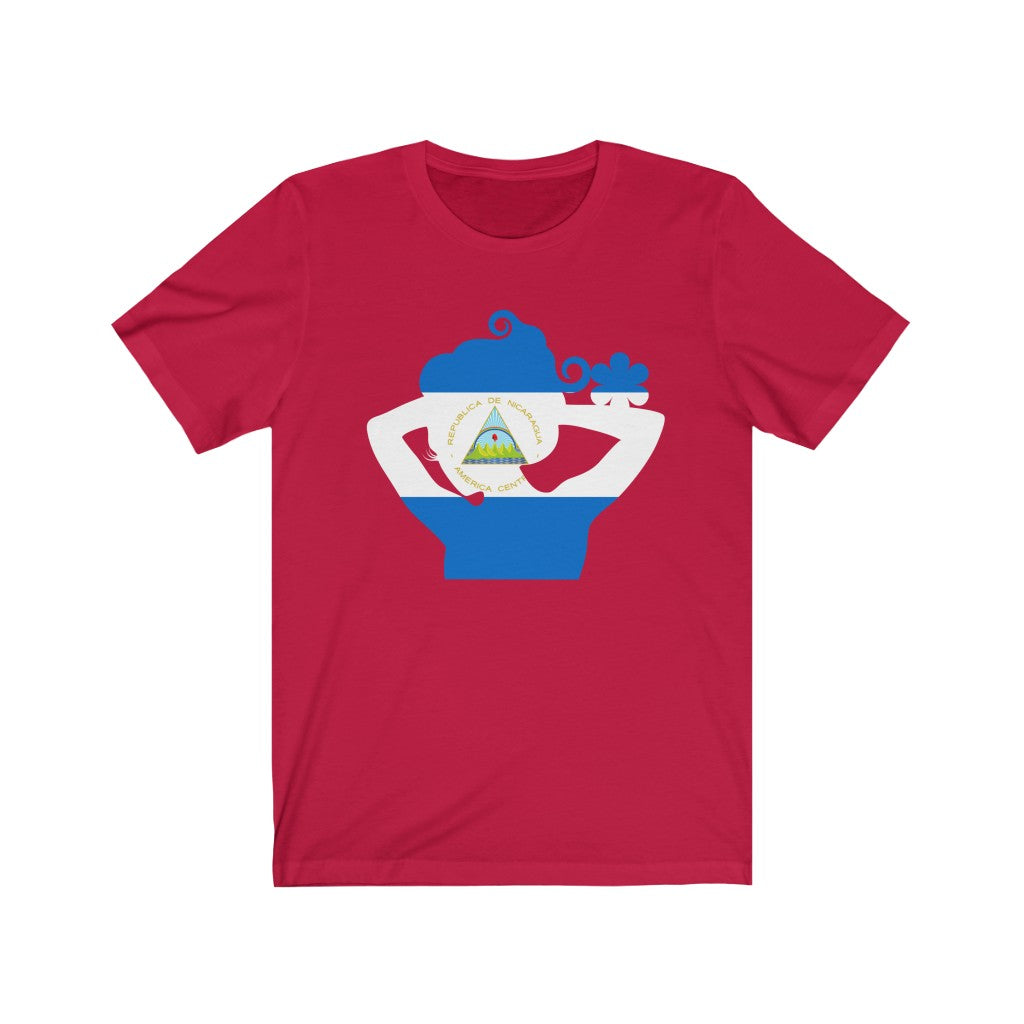 Nicaragua Lady Flag Premium Tee - Unisex