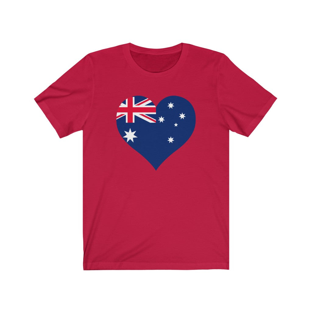 Australia Heart Flag Premium Tee - Unisex