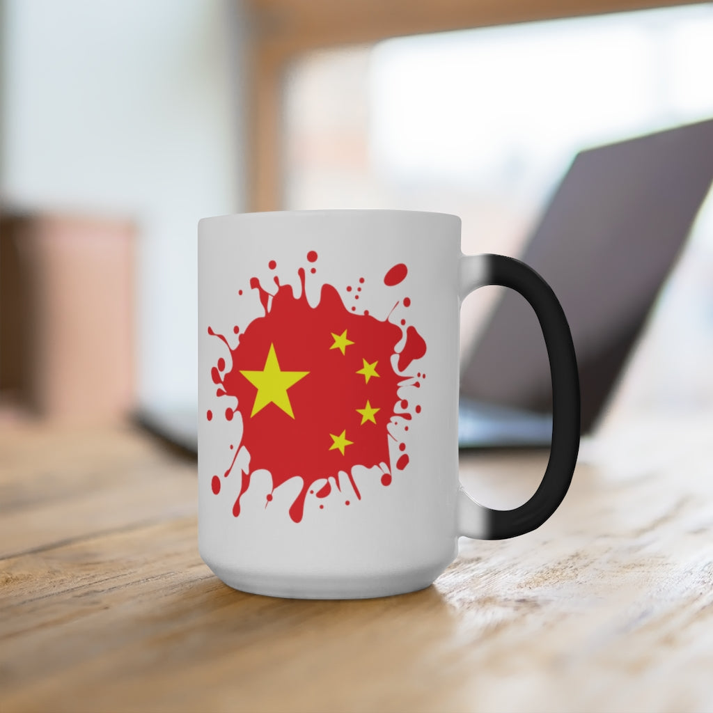 China Splat Color Changing Mug