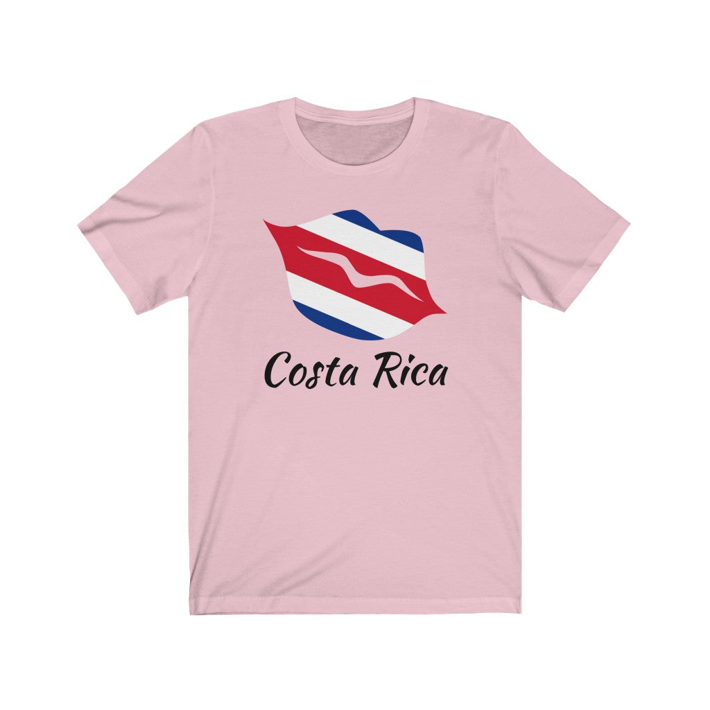 Costa Rica Lips Flag Premium Tee 1 - Unisex
