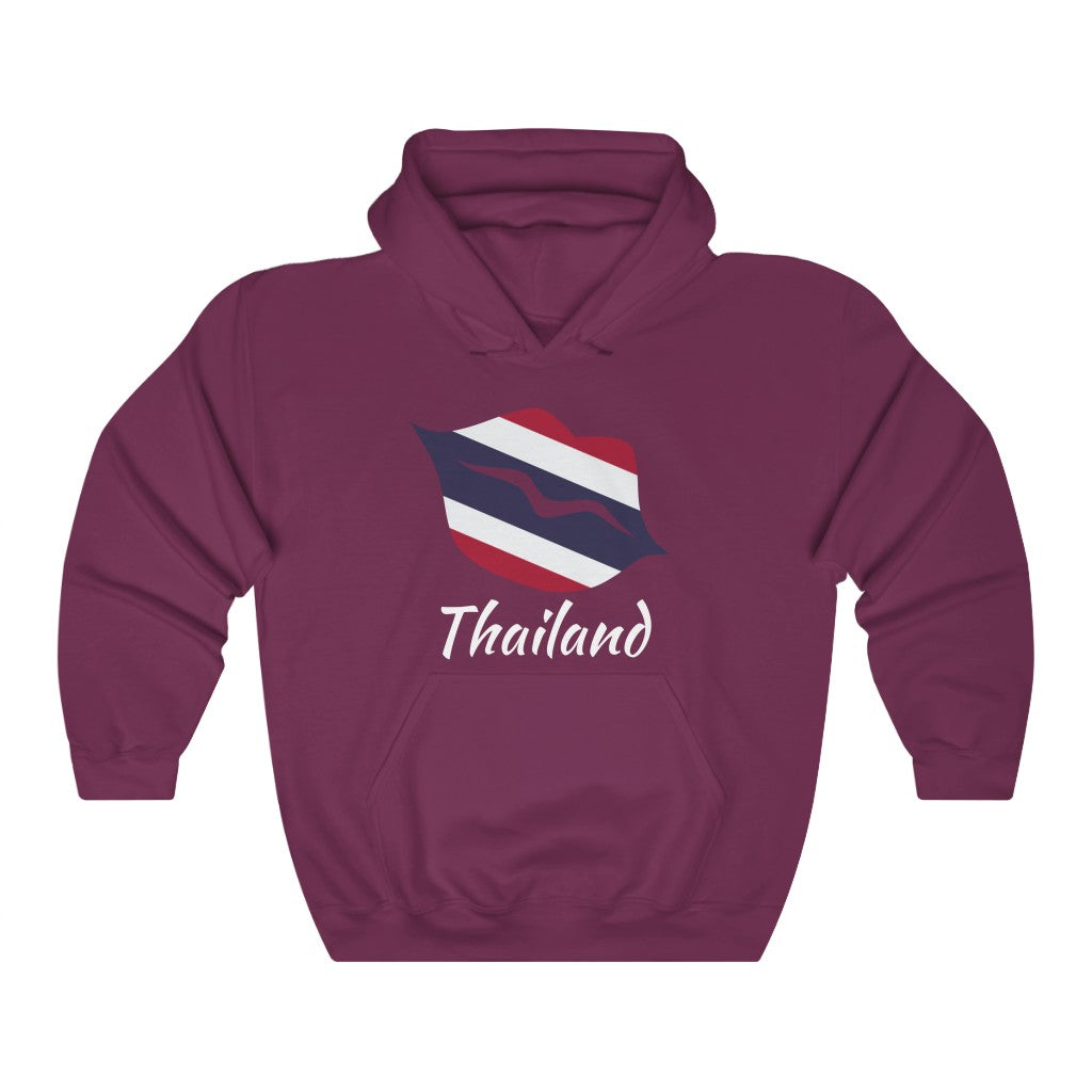Thailand Lips Flag Hoodie Sweatshirt 2 - Unisex