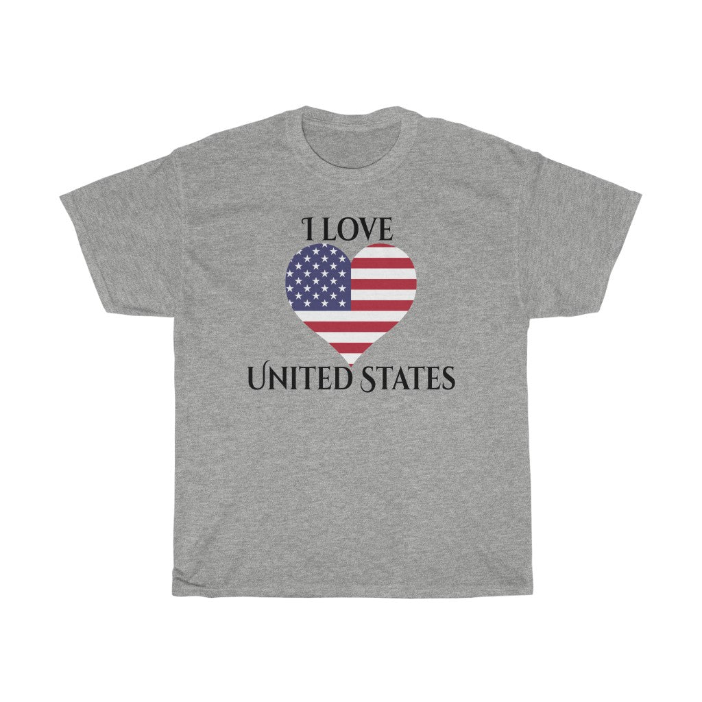 United States of America Heart Flag Standard Tee 1 - Unisex