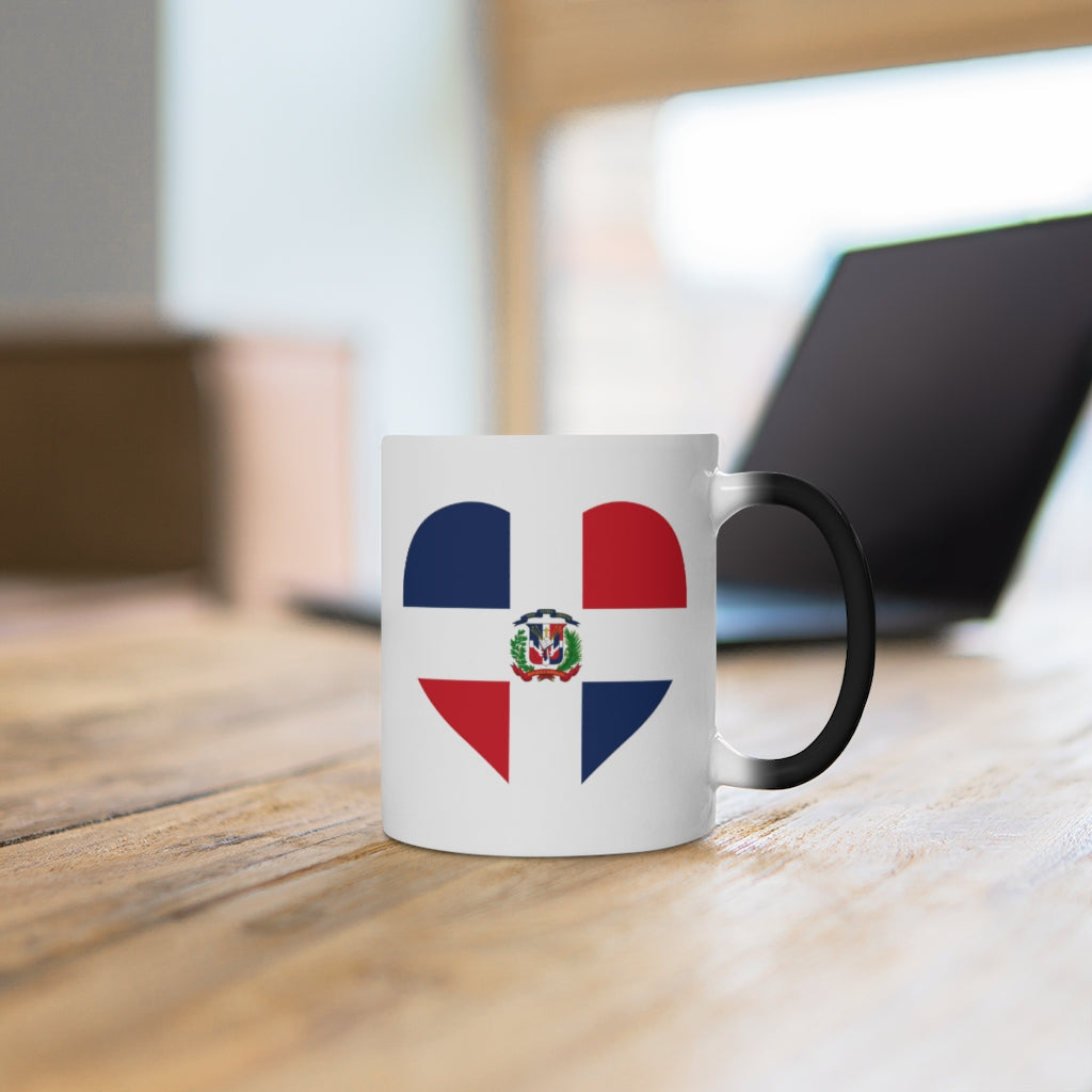 Dominican Republic Heart Color Changing Mug