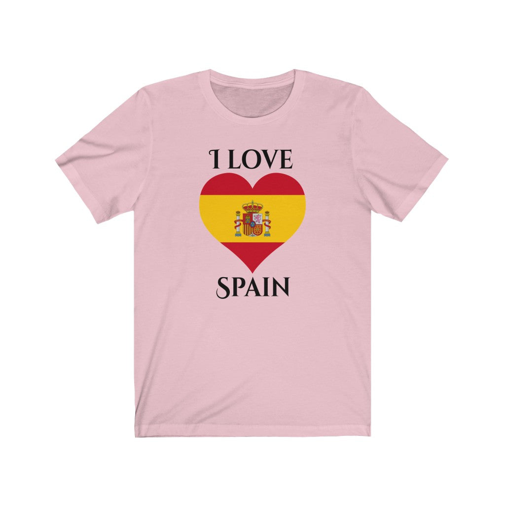 Spain Heart Flag Premium Tee 1 - Unisex