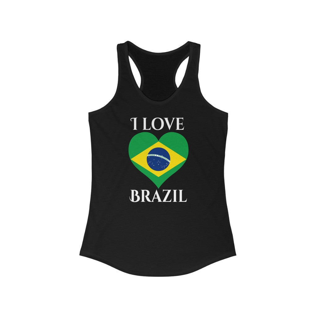 Brazil Heart Flag Tank 2 - Women