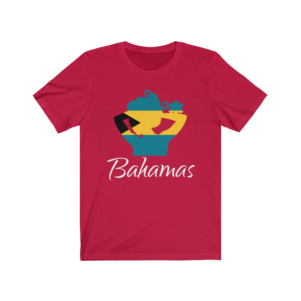 Bahamas Lady Flag Premium Tee 2 - Unisex