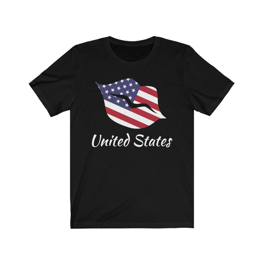 United States of America Lips Flag Premium Tee 2 - Unisex