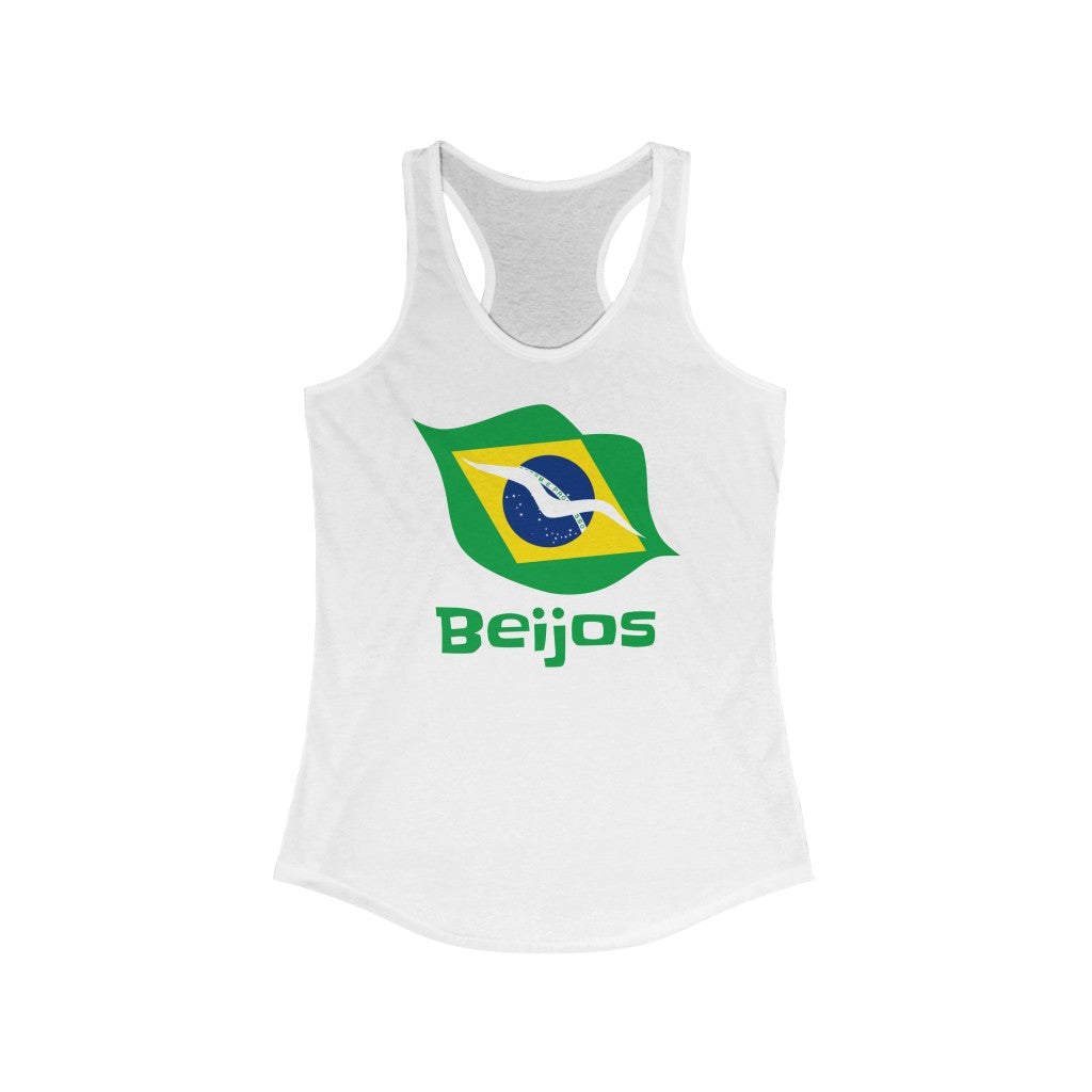 Brazil (Beijos) Lips Flag Tank 1b - Women