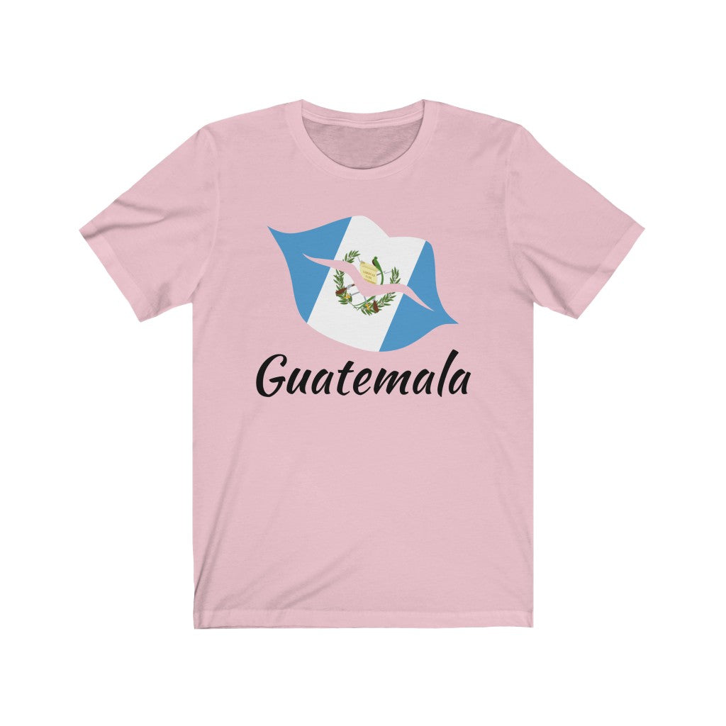 Guatemala Lips Flag Premium Tee 1 - Unisex