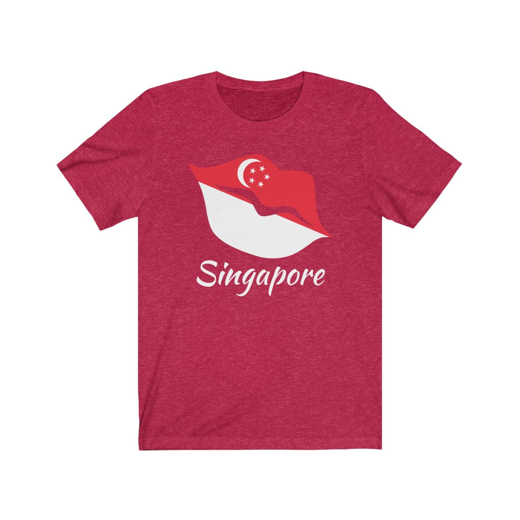 Singapore Lips Flag Premium Tee 2 - Unisex