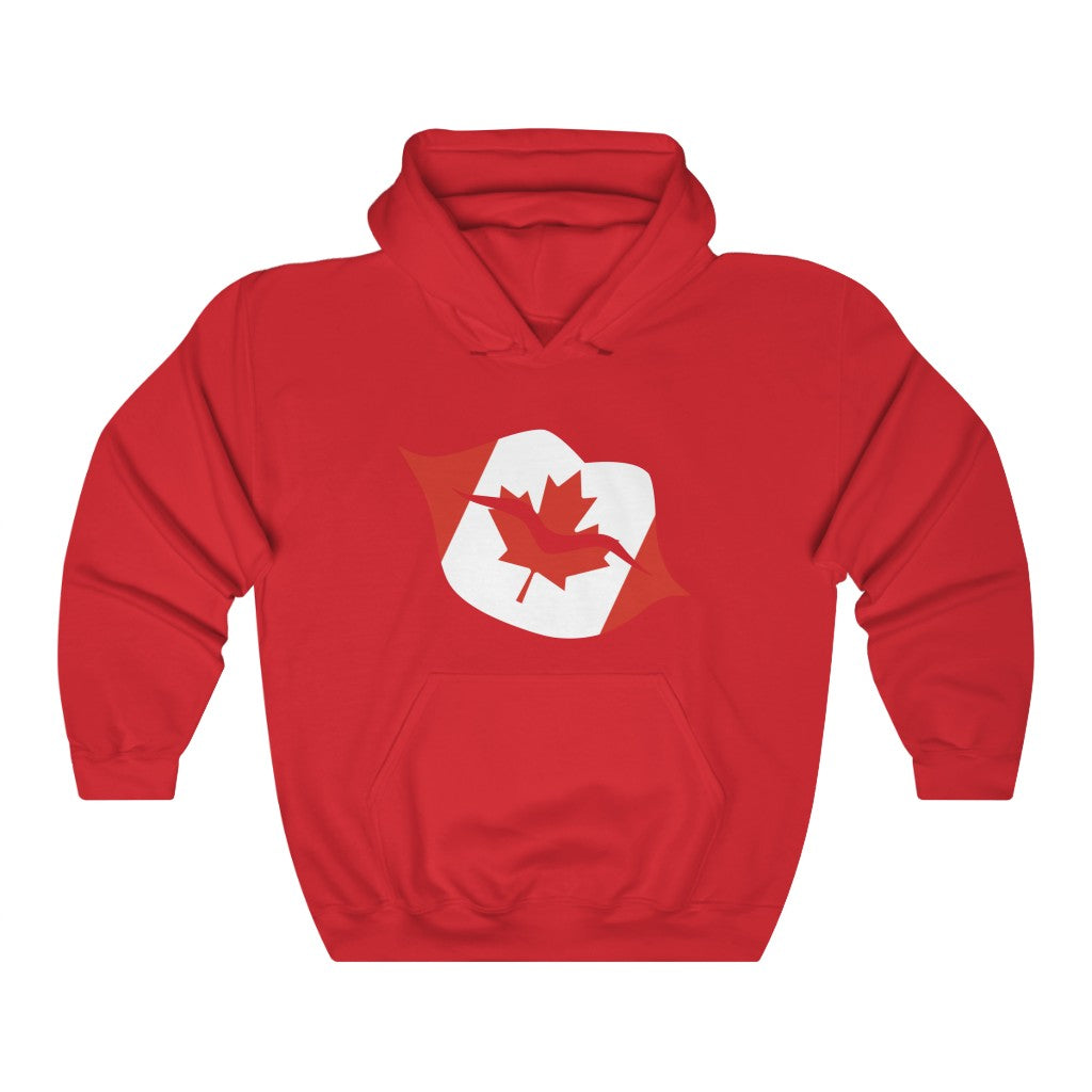 Canada Lips Flag Hoodie Sweatshirt - Unisex