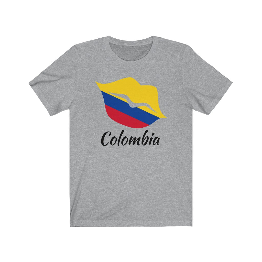 Colombia Lips Flag Premium Tee 1 - Unisex