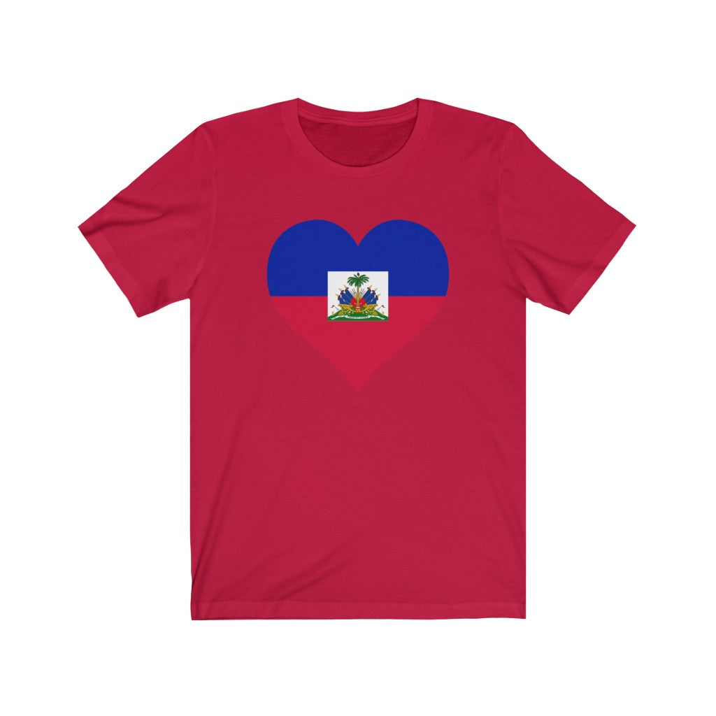 Haiti Heart Flag Premium Tee - Unisex