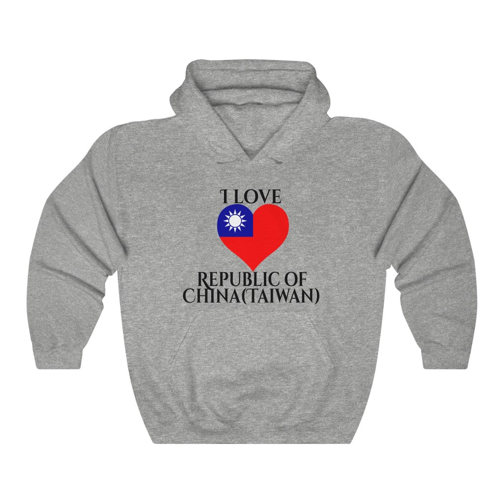 Republic of China - Taiwan Heart Flag Hoodie Sweatshirt 1 - Unisex