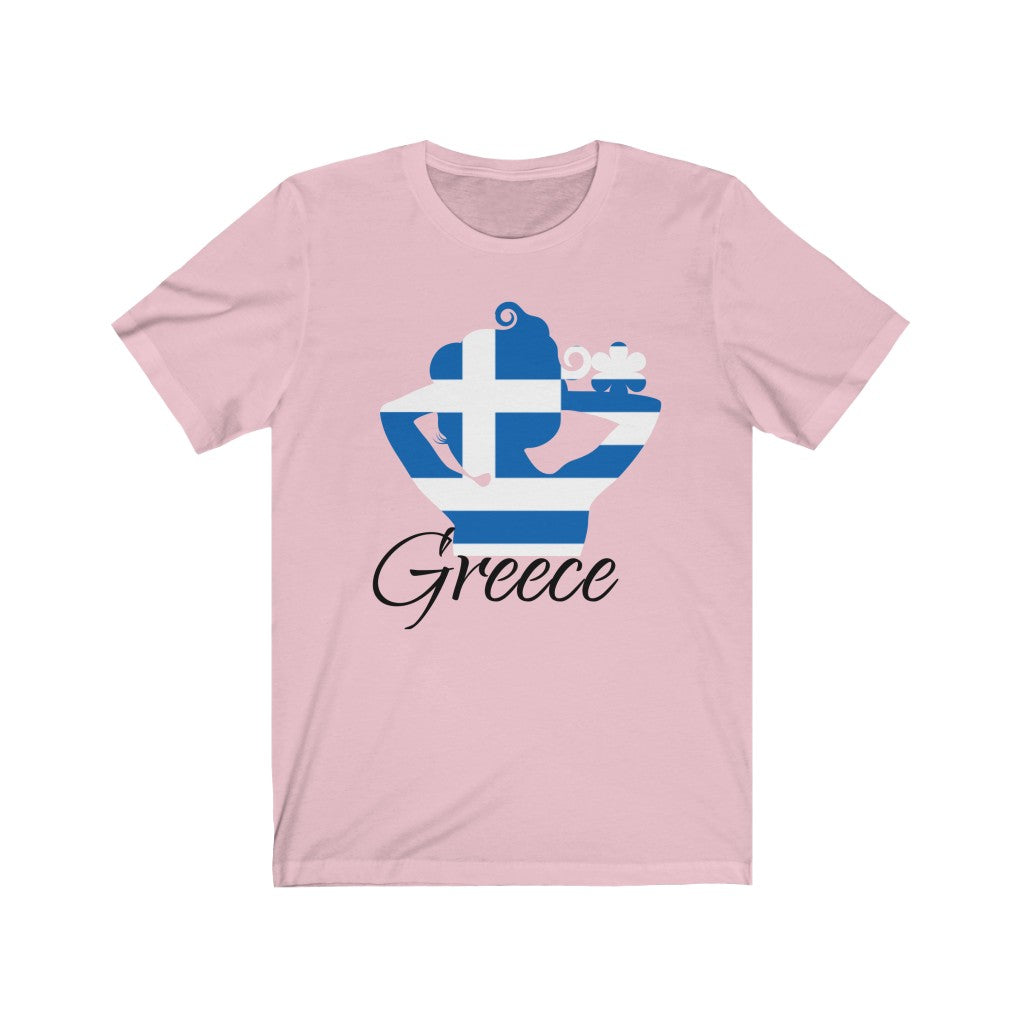 Greece Lady Flag Premium Tee 1 - Unisex