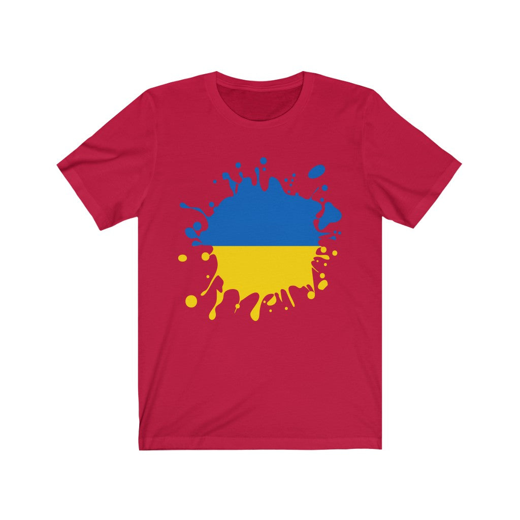 Ukraine Splat Flag Premium Tee - Unisex
