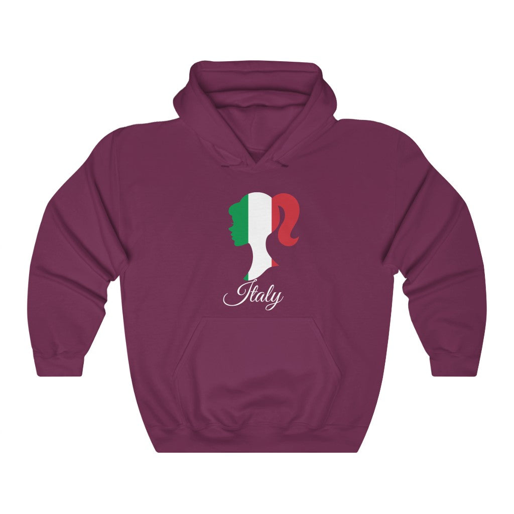 Italy Girl Flag Hoodie Sweatshirt 2 - Unisex