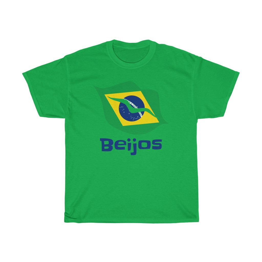 Brazil (Beijos) Lips Flag Standard Tee 1c - Unisex