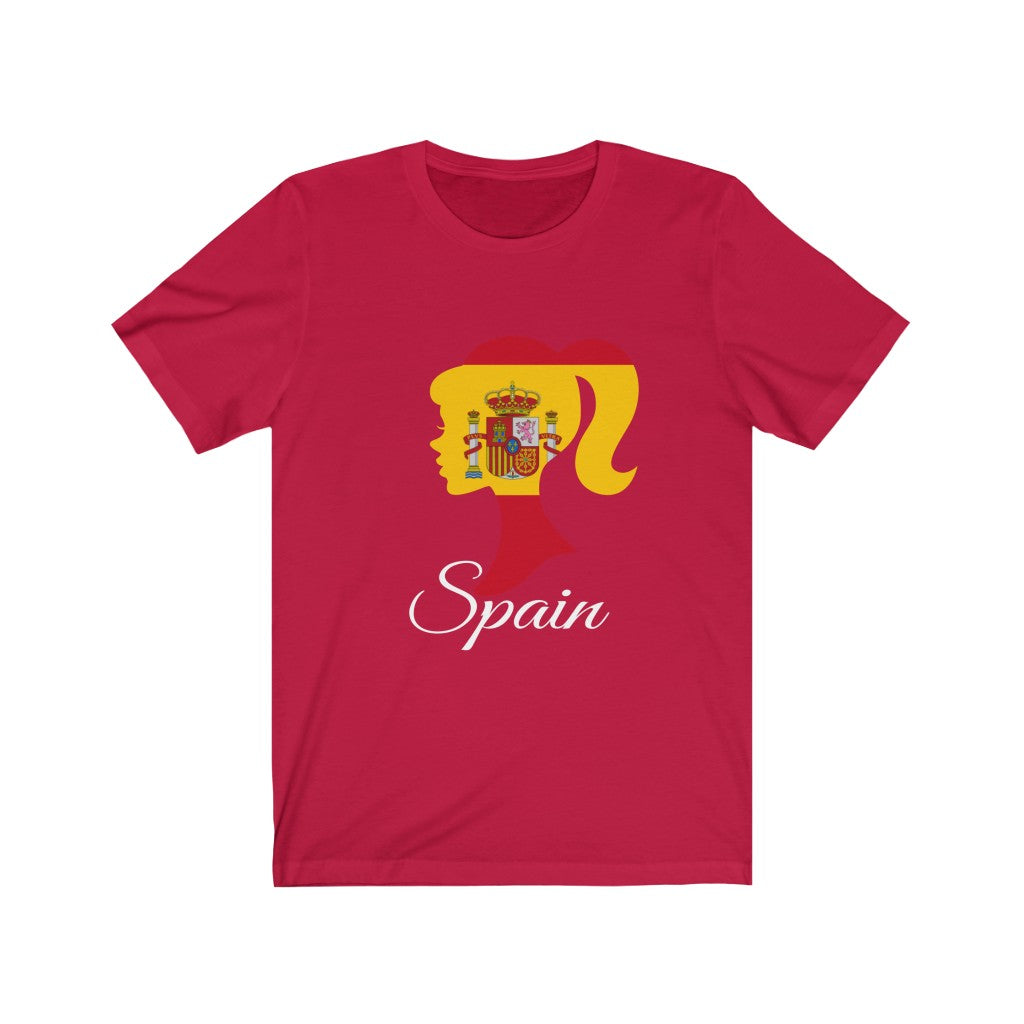 Spain Girl Flag Premium Tee 2 - Unisex